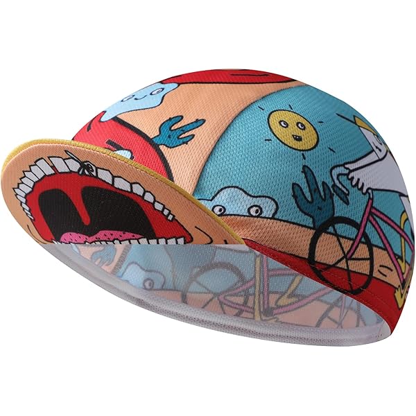 Casquette Cyclisme BikingBros - Polyester Respirant, à Porter Sous Le Casque, Anti-transpiration, Taille Réglable 56-61cm