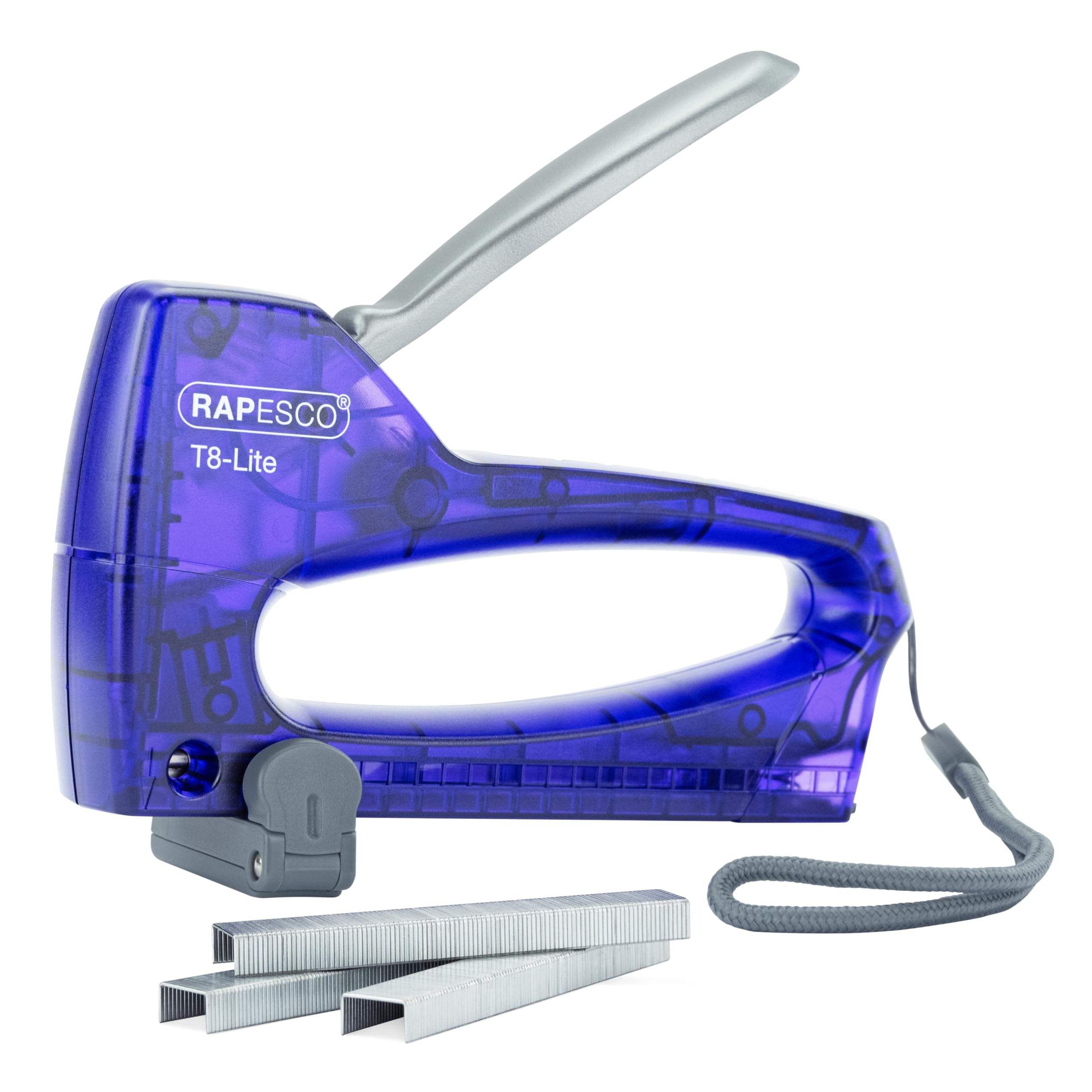 Rapesco 0956 T8-Lite Staple Tacker with 300 13/6mm Staples, Purple