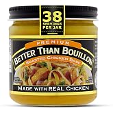 Better Than Bouillon Premium Roasted Chicken Base, Makes 38 Cups of Broth, 8 oz