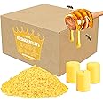 VIPwax Yellow Beeswax Pellets 20LB, 100% Organic Beeswax, Beeswax for Candle Making, Body, Skin Care DIY, Lip Balm and Soap Making Supplies (9070g)
