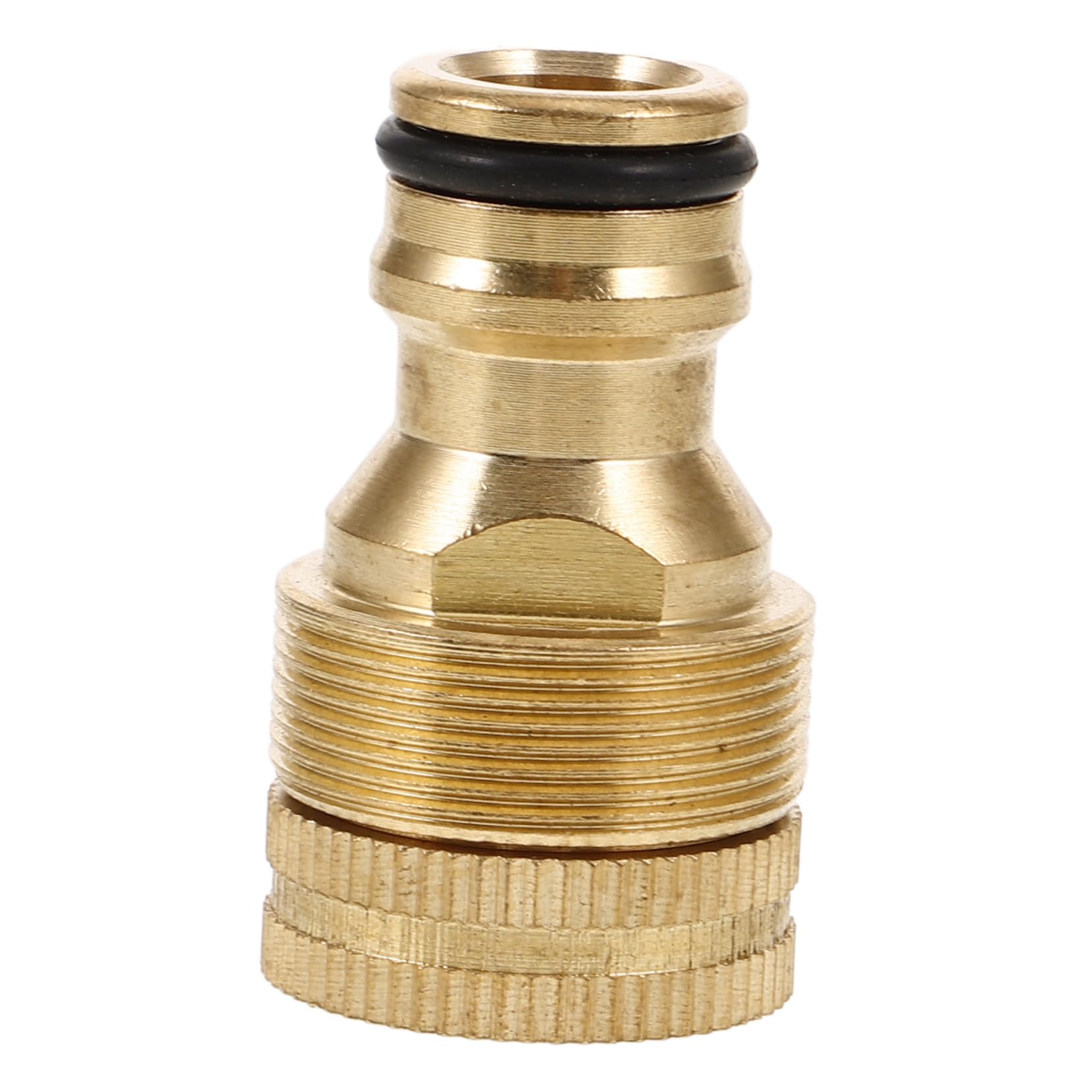 Brass Hose Quick Connect Garden Hose Tap Connector 1/2 Inch to 3/4 Inch Brass Hose Fittings Water Hose Faucet Adapter