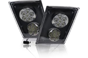 TINWID1919 LED Fog Light Lamp Replacement for 2003-2017 Volvo VNL/VN Trucks Set LH&RH Passenger&Driver