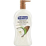 Softsoap Exfoliating Body Wash Pump, Coconut Butter Scrub - 32 fluid ounce