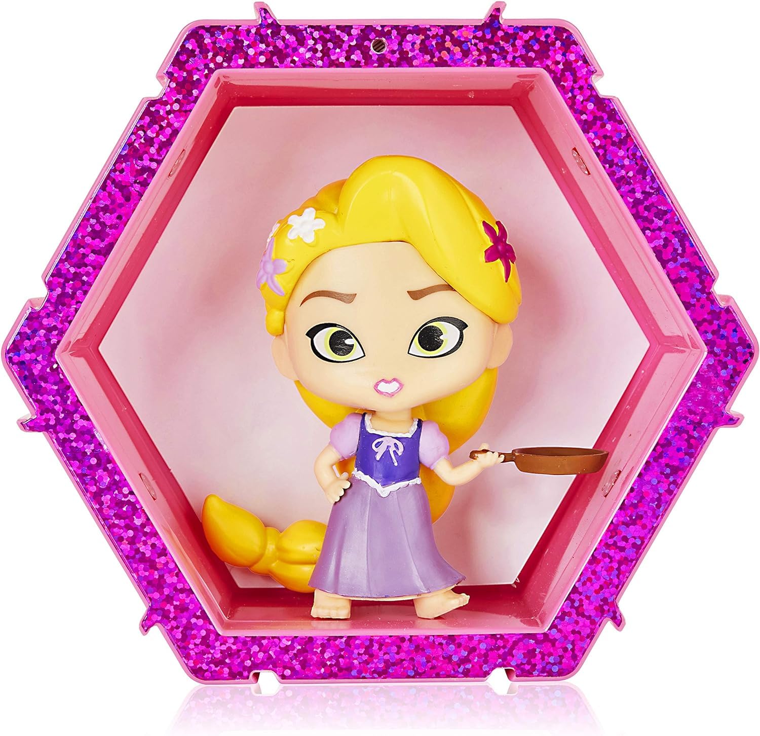 WOW! PODS Rapunzel, Tangled, Official Disney Princess Light Up Bobble Head Collectable Figure, Multicolor