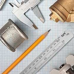 ZZTX Metal Straight Edge Ruler Set - Stainless