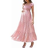 Maternity Dress Baby Shower - Photoshoot Pregnancy Summer Maxi Spaghetti Straps Casual Dress