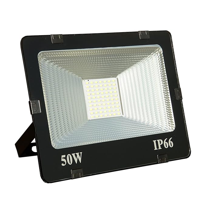 Manthan 50W Ultra Thin Slim IP66 LED Flood Outdoor Light Cool Warm White Waterproof (50 watt)(Yellow)