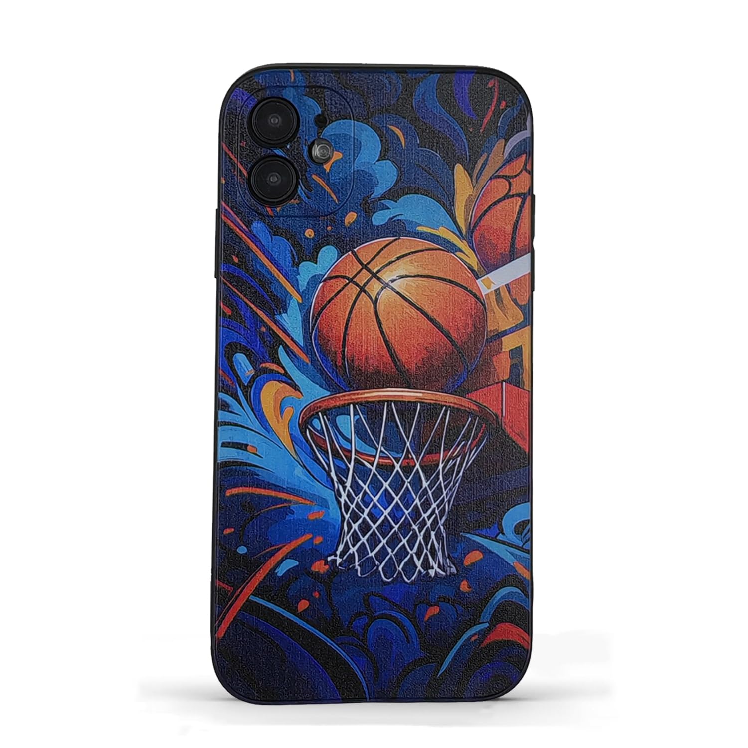 Photo 1 of Compatible with iPhone 11 case Cool-Sports Funny Basketball Design Pattern-Non-Slip Shockproof Case for iPhone 11-Suitable for Boys Girls Men Women 6.1 inches