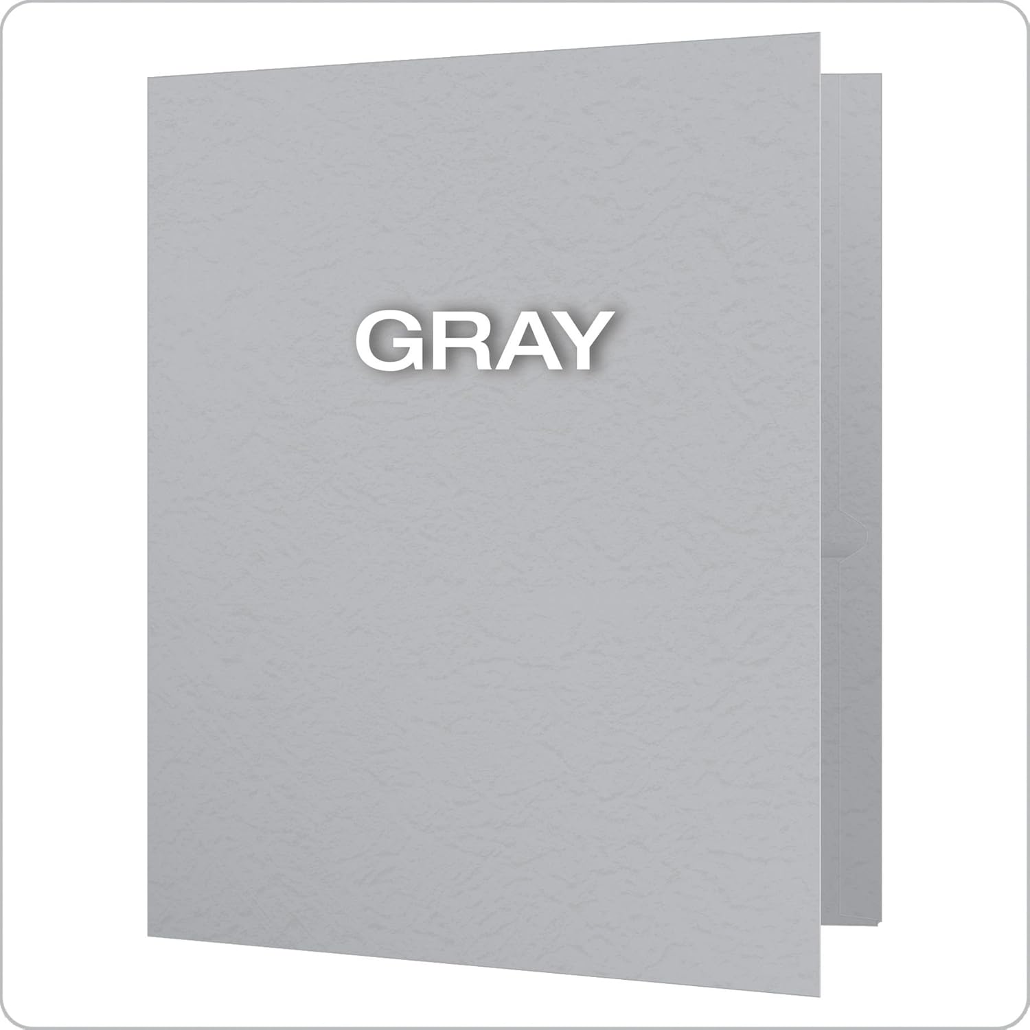 Oxford Two-Pocket Folders w/Fasteners, Gray, Letter Size, 25 per Box (57705) : Binder Pockets : Office Products