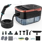 IPOW Steam Cleaner 6-Level Adjustable 15s Fast Heat-Up with 1250ml Tank and 16 Accessories for Cleaning Kitchen, Floor,Toilet, Bathroom, Car Seats,Windows