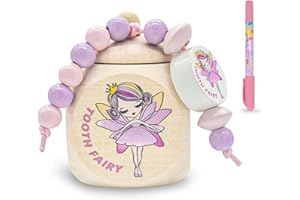 LAPEQQIOJEJ Personalized Tooth Fairy Box|Tooth Box Keepsake|Baby Tooth Box with Tooth Fairy Coin and Gift Box，Baby Gift(box-5)