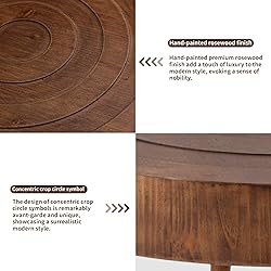 HOMPUS Nesting Coffee Tables w Wood Grain Finish, 2