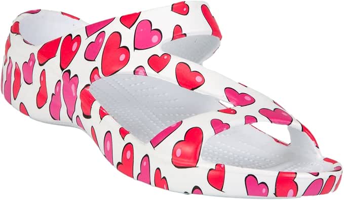 DAWGS Womens� Z Sandals Hearts Size 10 Shoes