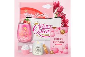 AYGE Birthday Queen Gifts for Her, Birthday Gifts for Her, Personalised Queen Gift Set, Gift Box, Sister, Best Friends