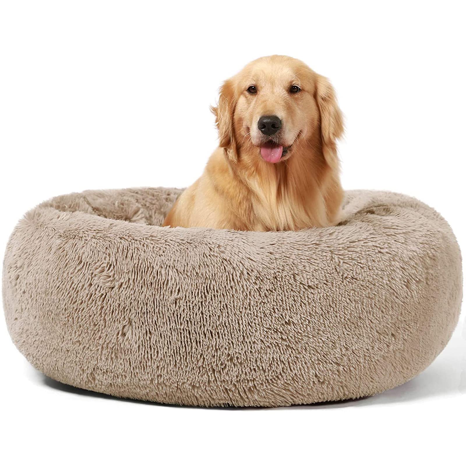 ANWA Dog Beds Calming Donut Cuddler, Large Dogs, Indoor Calming Beds, 36''