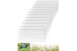 FAHKNS 14 PCS Polycarbonate Greenhouse Panels, 4' x 2' x 0.16" Twin-Wall Panels, Polycarbonate Sheets for All Weather Greenhouse Covering, Excellent Light Transmission & Weather Resistance