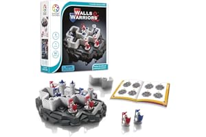 SmartGames - Wall and Warriors - Educational Brain Teaser Game - Multi-Level Logic and Thinking Challenge Game - Ages 8 Years
