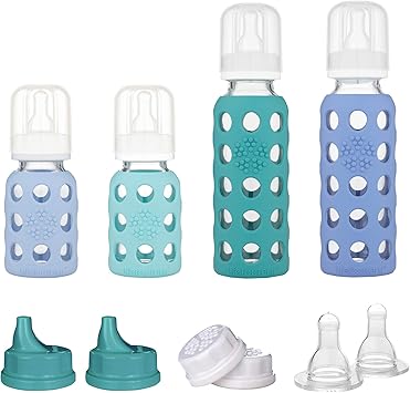 lifefactory glass baby bottle with silicone sleeve