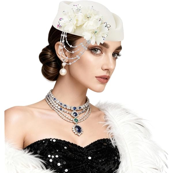 Beret Hats for Women British Felt hat Women display picture 1