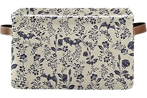 XUWU Storage Basket Bin Goth Bats Organizer Basket Collapsible Shelf Basket Cube with handle for Nursery Bedroom Bathroom