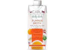 CARU - Daily Dish Pumpkin Broth Meal Topper for Dogs & Cats - Savory Pour-Over Broth - 1.1 lbs.
