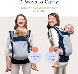 Beco Toddler Carrier 24-48m Breathable 3D Mesh Wide Seat Front-Carry Backpack view 2