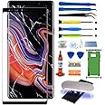 SKTJDL for Samsung Galaxy Note 9 Front Glass Screen Replacement Outer Screen incl Waterpoof Frame Adhesive,Repair Glue and Lamp Tool Kit(No Digitizer,No LCD) N960U