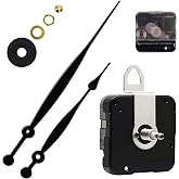 Youngtown 12888 High Torque Quartz Clock Mechanism Replacement 10.2" Hands | High torque 29/32" long shaft clock movement replacement kit with 10.2" Black hands for clock repair and DIY clock making