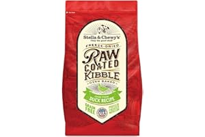 Stella & Chewy's, Cage-Free Duck Recipe Raw Coated Kibble Dry Dog Food, 3.5 Pound