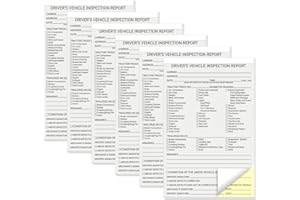 suituts 300 Sets Driver Vehicle Inspection Report Book/Forms, 2 Part Carbonless, 5.5 x 8.5 Inch Daily Pre-Trip Checklist Log 
