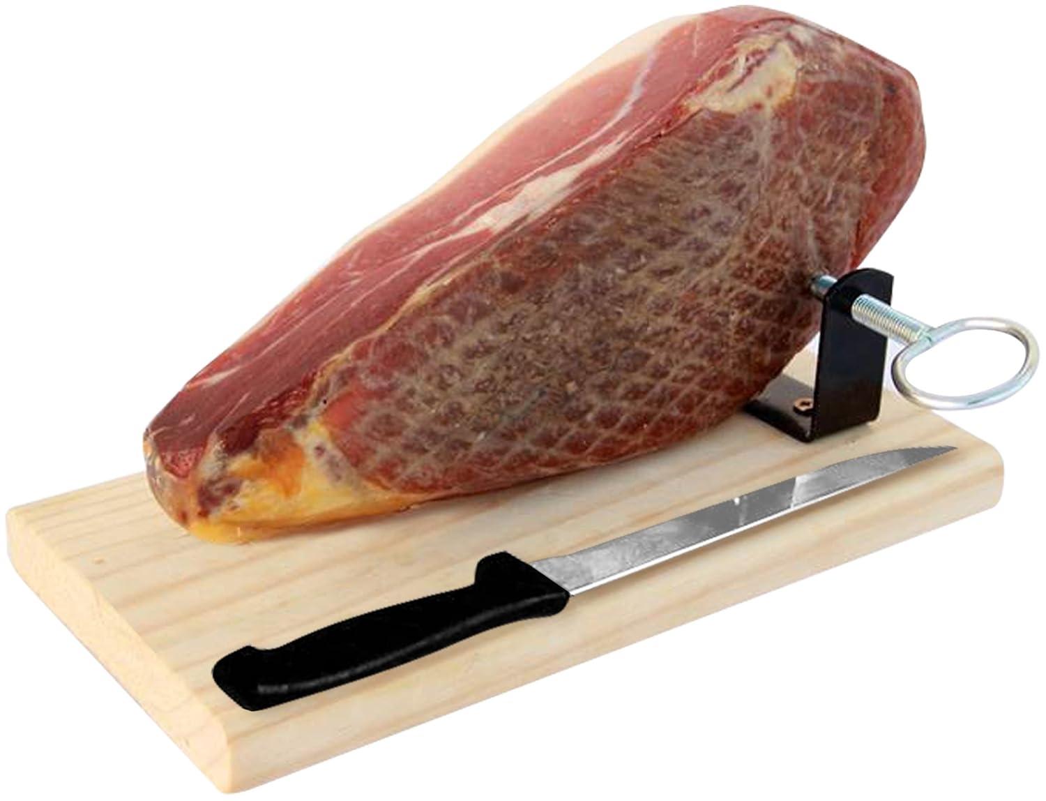 Serrano Schinken Gereift ohne Knochen 1 Kg - Mini Spanischer Schinken Jamonprive (SCHINKENHALTER UND MESSER NICHT ENTHALTEN)