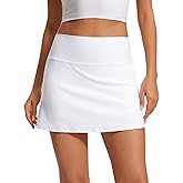 CRZ YOGA Butterluxe High Waisted Tennis Skirts for Women - Mini Lined A Line Golf Casual Skort with Inner Pockets