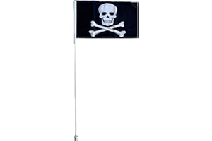 JLP Silverado Sierra Raptor Tacoma Tundra Flexible 6' ATV Whip Flag Glamis Dunes Pirate