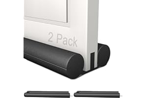 2 Pack Under Door Draft Stopper,Door Sound Blocker,Soundproofing, Blocks Cold Air,Hot Air & Noise, Easy Install, No Adhesive 