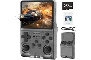RegiisJoy 30000 in 1 Handheld Game Console, 3.5 inch IPS Screen Retro Game Console, Mini Portable Pocket Arcade 3800mAh 45 simulators 256G TF Card