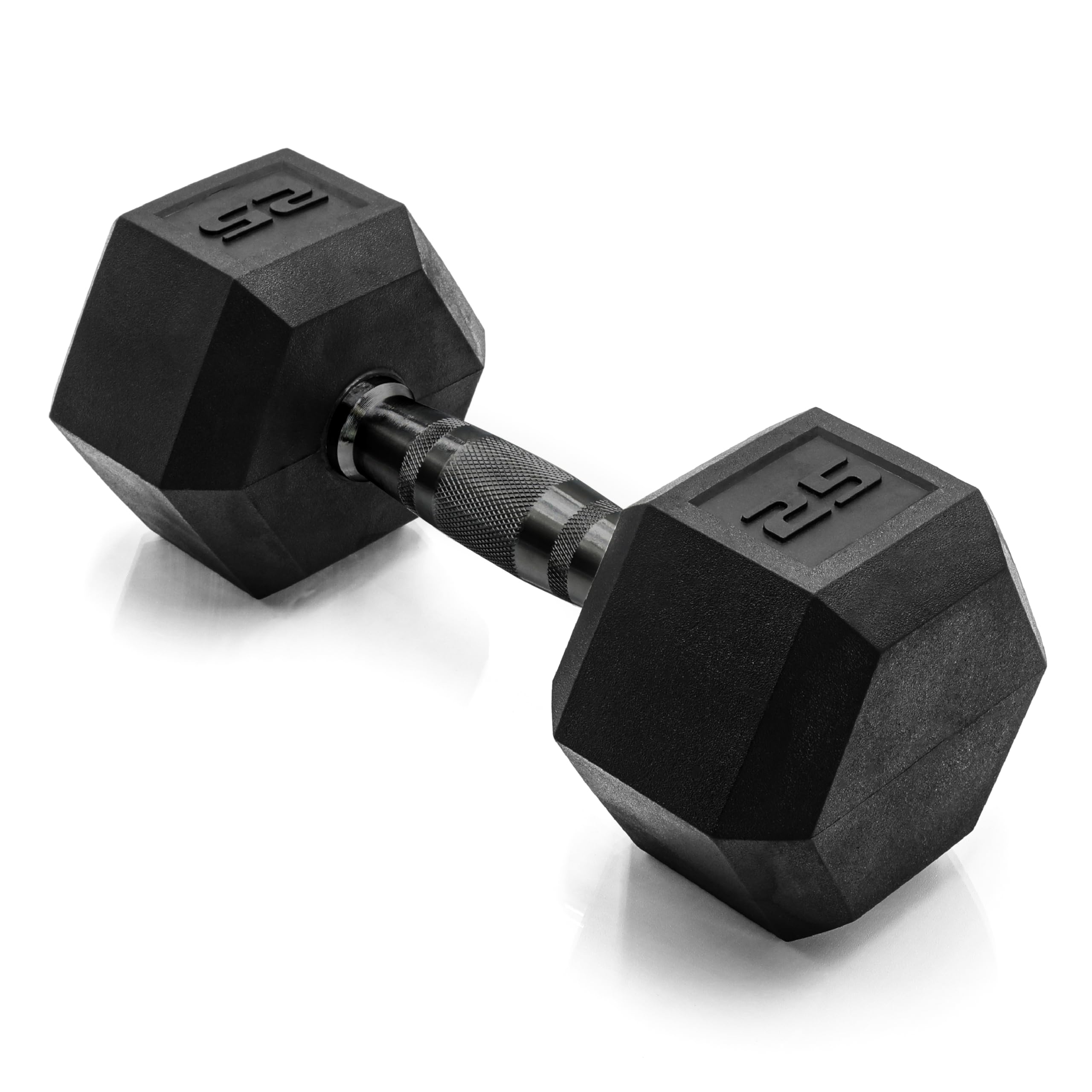 Photo 1 of ****SET OF 2****** CAP Barbell 25 LB Coated Hex Dumbbell Weight with Black Handle