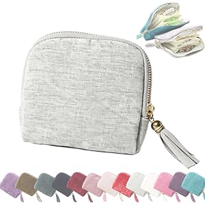XKSMBG Tranqusy Jewelry Case, Jewelry Zippered Pocket Case Travel Jewelry Bag Portable Organizer (Gray)