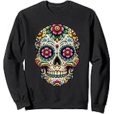 Funny Cinco De Mayo Shirt Dia de Los Muertos Sugar Skull Sweatshirt
