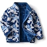 Feidoog Toddler Kids Polar Fleece Warm Jacket Baby Boys Girls Autumn Winter Zip-up Lightweight Long Sleeve Jacket