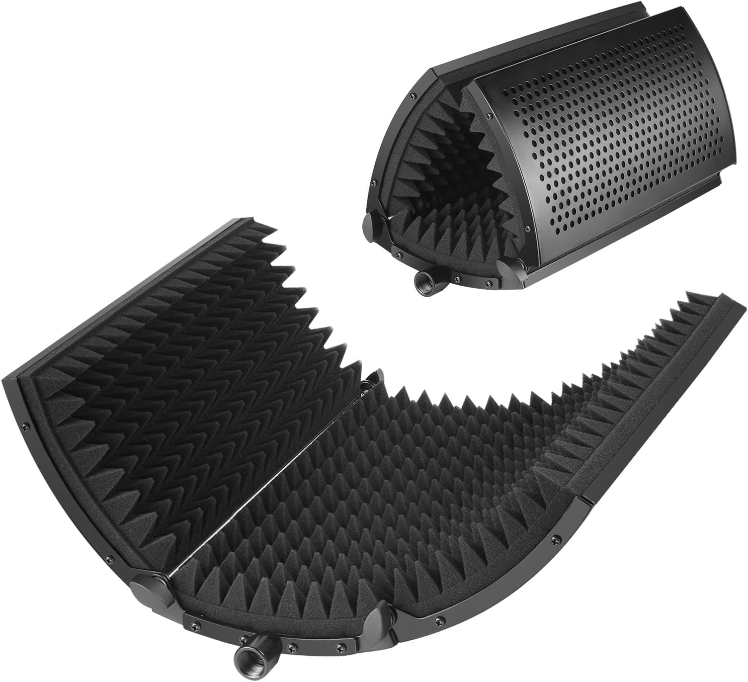 Neewer Professional Studio Recording Microphone Isolation Shield. High Density Absorbent Foam is Used to Filter Vocal. Compatible with Blue Yeti and Any Condenser Microphone Recording Equipment: Musical Instruments