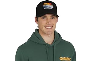 Quiksilver Men's Premium Cotton Adjustable Snap Back Logo Baseball Cap