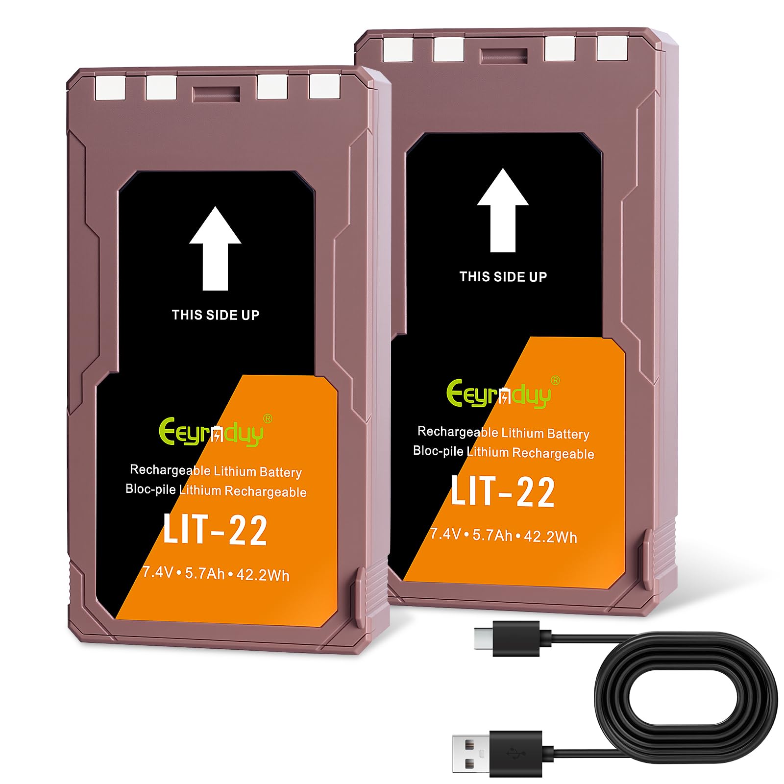 Photo 1 of -22 Rechargeable Lithium Battery Pack (7.4V, 5.4Ah) for Cellular Trail Cameras, Compatible with Flex Series Flex-M, Flex-S, Flex-Plus, Flex-G36, with Type-C Charging Cable (LIT-22)