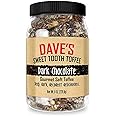 Dave's Sweet Tooth Toffee, Dark Chocolate Flavor with Real Butter, Real Sugar, and Hand-sliced Almonds, Handmade, Homemade, Naturally Gluten-Free, 8.0 oz Resealable Jar
