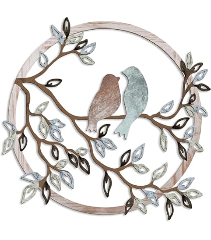 Amazon.com: Wisechoice Distressed Multi-Color Birds On Wire