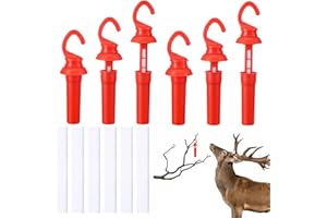 Threehoney 6 Pcs Leak Proof Drop Wick with Replacement Felts Air Tight Scent Dispenser with Rain Protection Easy to Use for Hunting