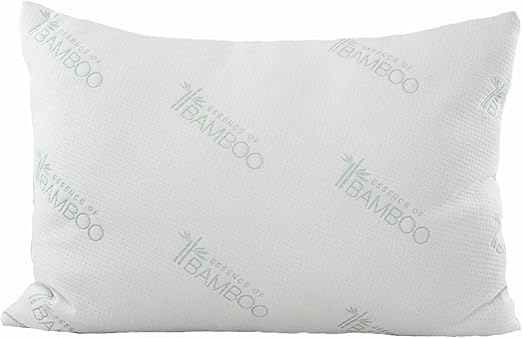 Amazon Com Relax Home Poly Fiber Filled Bamboo Cover Queen Pillow
