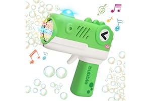 XINGYING Bubble Machine Gun with Music & Light for Toddlers 3-5 Bubble Gun for Kids 4-8 Bubble Gun for 3 4 5 6 7 Years Old Boys Girls Birthday Gifts Summer Party
