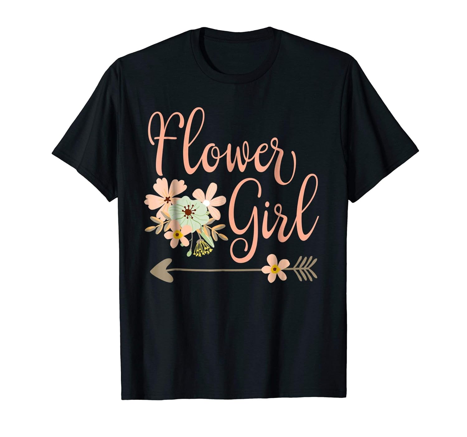 Wedding Flower Girl T Shirt Bridesmaid ShirtsTeechatpro