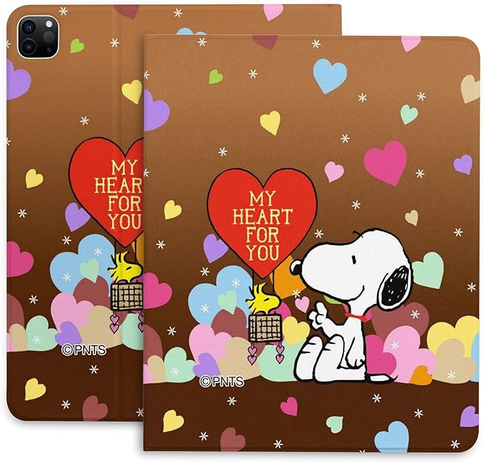 Amazon Co Jp Ipad保護カバー12 9インチアメリカンクラシックコミックピーナッツスヌーピーと最愛のハスターイラスト超薄型落下保護カバー 家電 カメラ