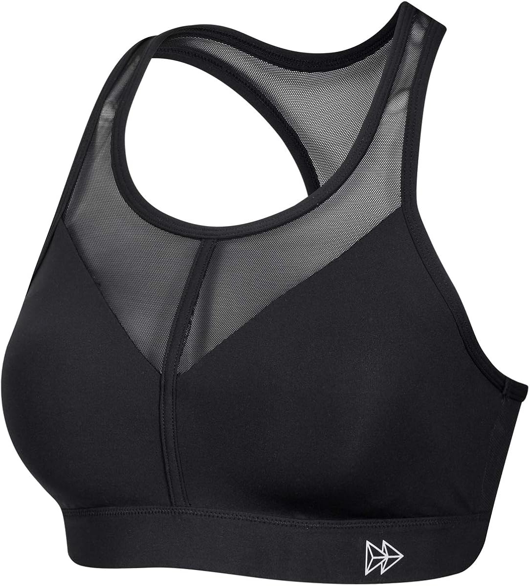 Yvette Women's High Impact Firm Support Padded Racerback Comfy Yoga